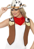 Western cowgirl fancy dress costume accessory kit 