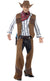 Men's Fringed Rodeo Cowboy Wild West Fancy Dress Costume Front View
