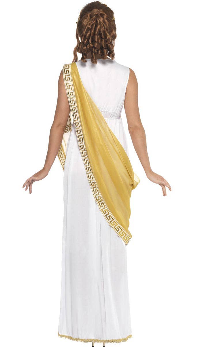 Womens Helen of Troy Greek Goddess Costume - Back Image