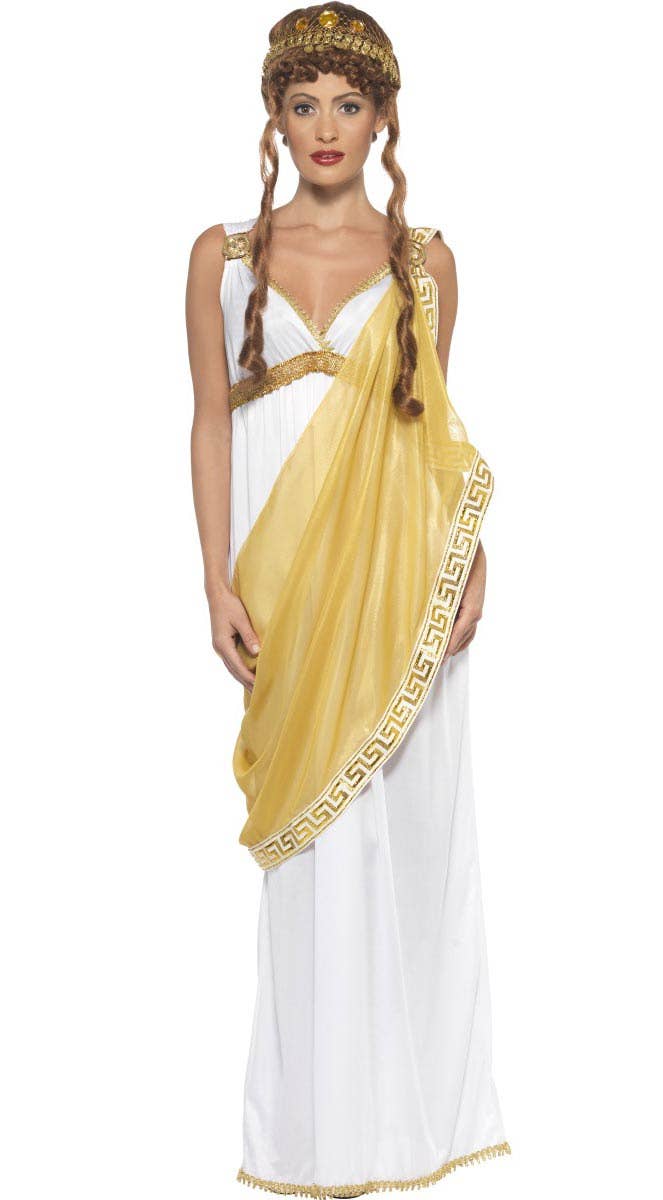 Womens Helen of Troy Greek Goddess Costume - Main Image