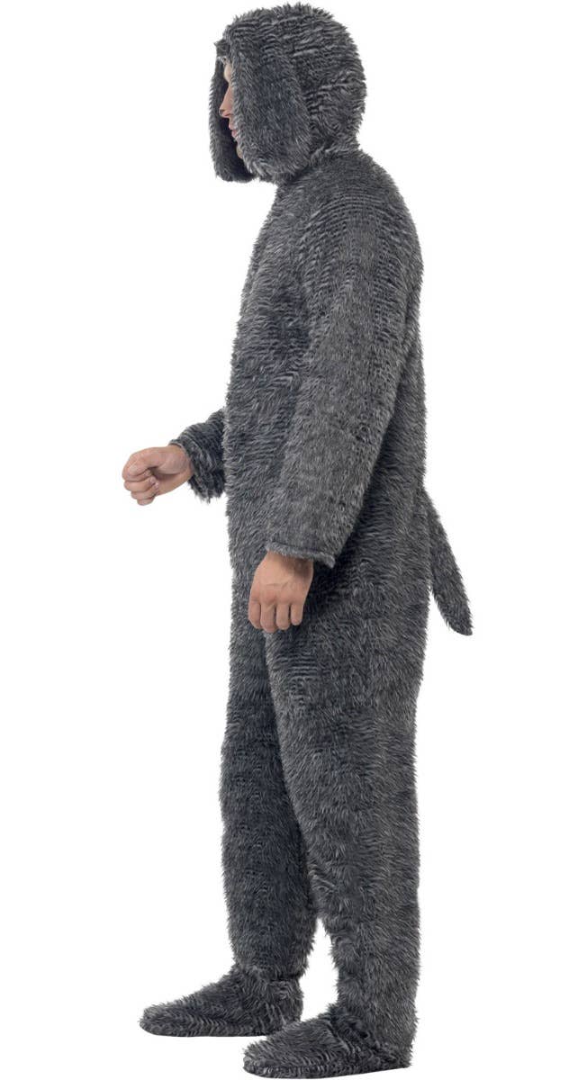 Fluffy Dog Costume Adult Grey Onesie Fluffy Dog Costume Adult Grey Onesie