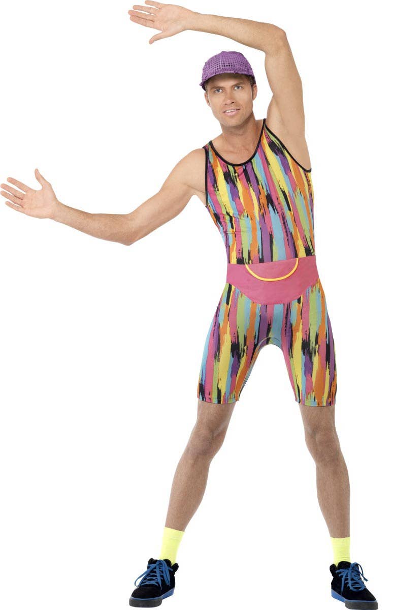 80's Aerobics Instructor Novelty Men's Costume Front