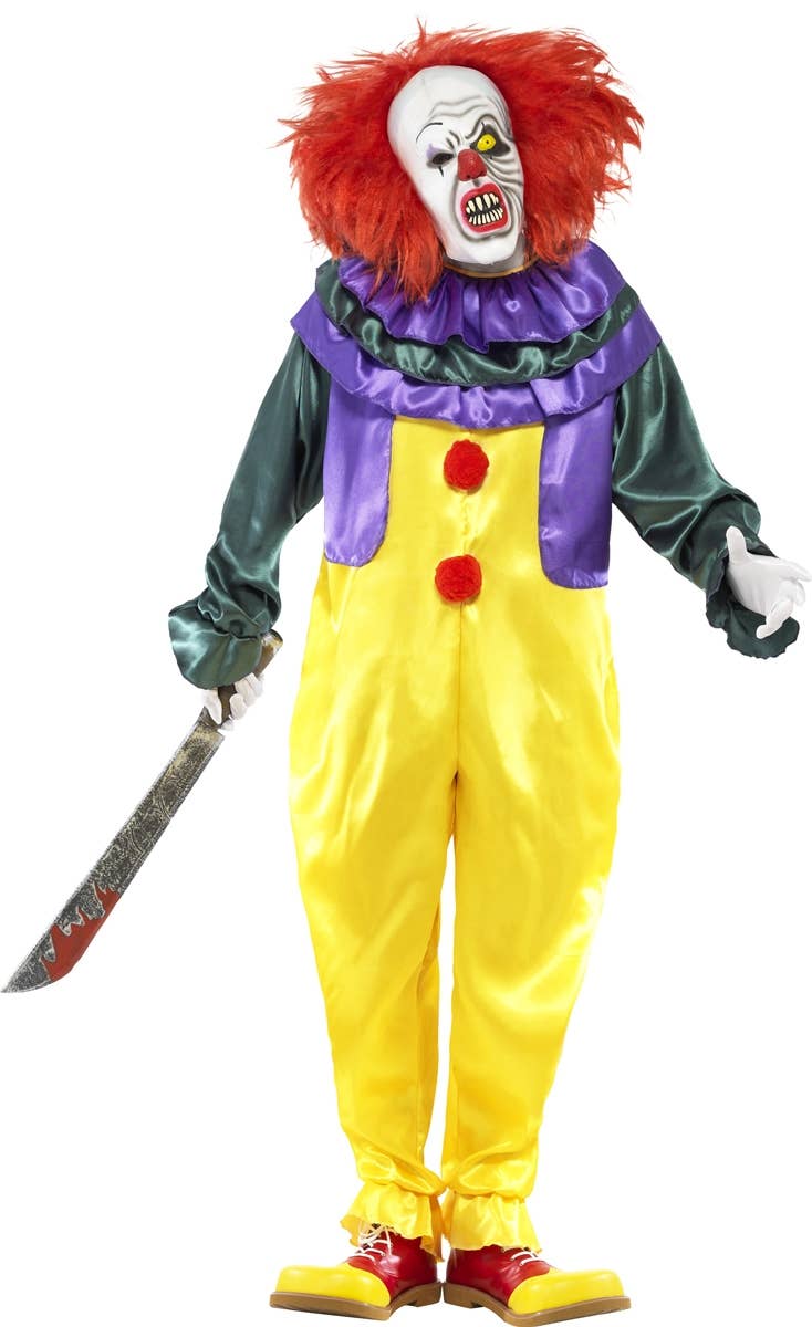 Pennywise IT Classic Horror Clown Movie Character Costume Front