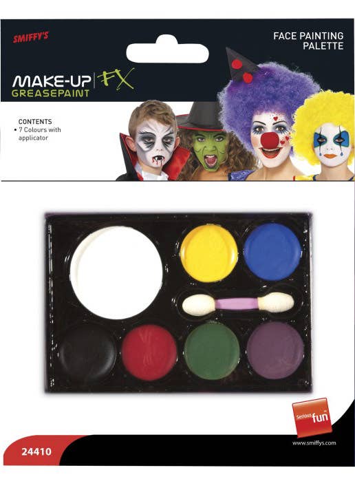 Multi Coloured Face Paint Colour Palette Costume Makeup 