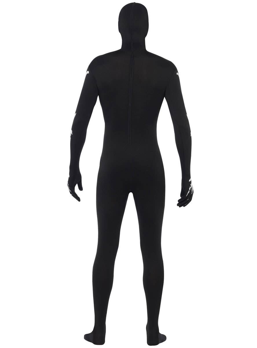 Men's Glow in the Dark Second Skin Halloween Costume Back Image