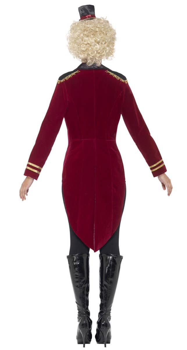 Women's Ringmaster Costume Jacket - Back