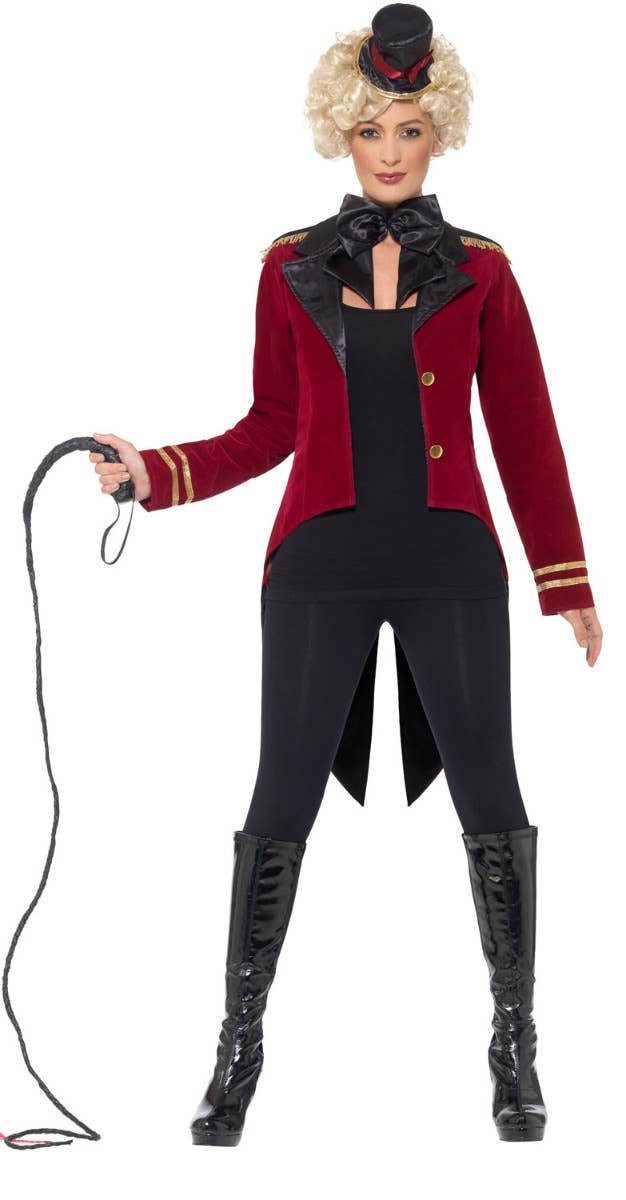 Women's Ringmaster Costume Jacket - Front Alt