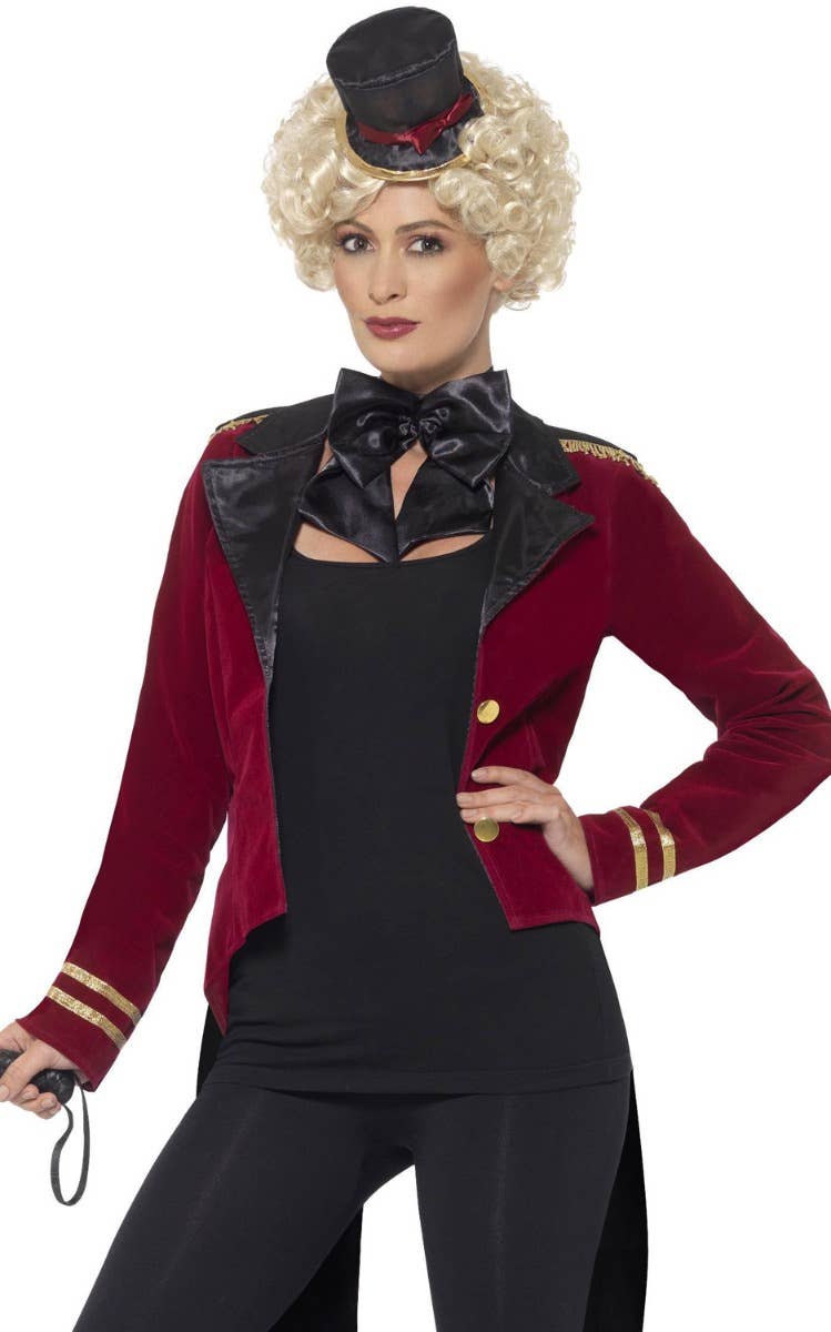 Women's Ringmaster Costume Jacket - Front Close