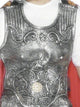 Silver Rubber Roman Solider Costume Armour Breast Plate