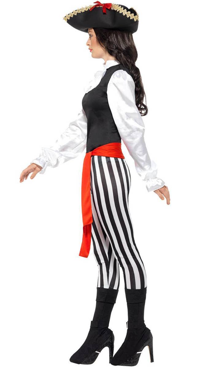 Black and White Pirate Lady Womens Costume | Womens Pirate Costume