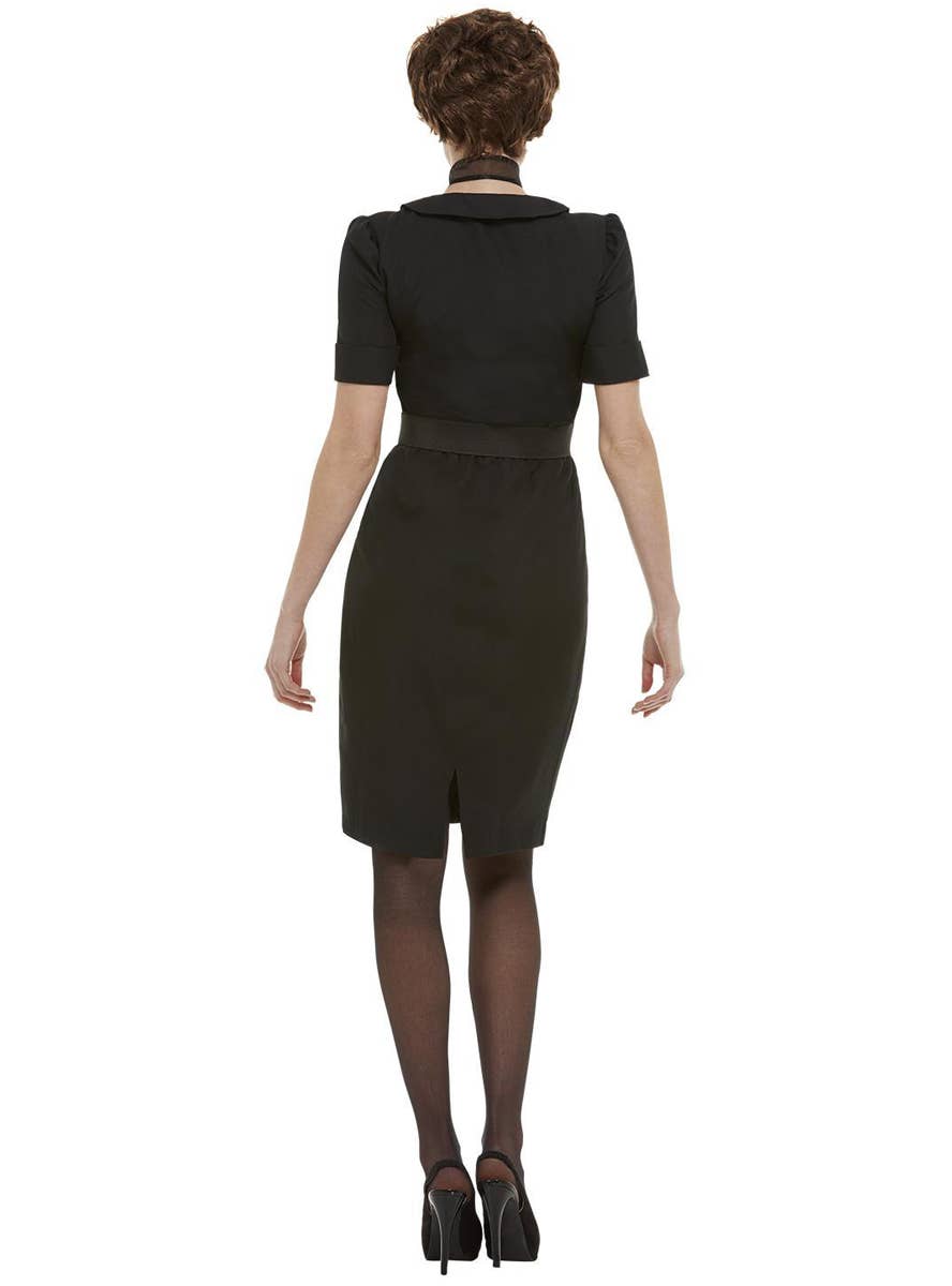 Womens Rizzo Black Wet Look Costume | Womens Grease Movie Costume