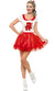 Women's Short Retro High School Cheerleader Costume Front