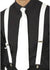 1920s Gangster Mens White Costume Suspenders - Main Image