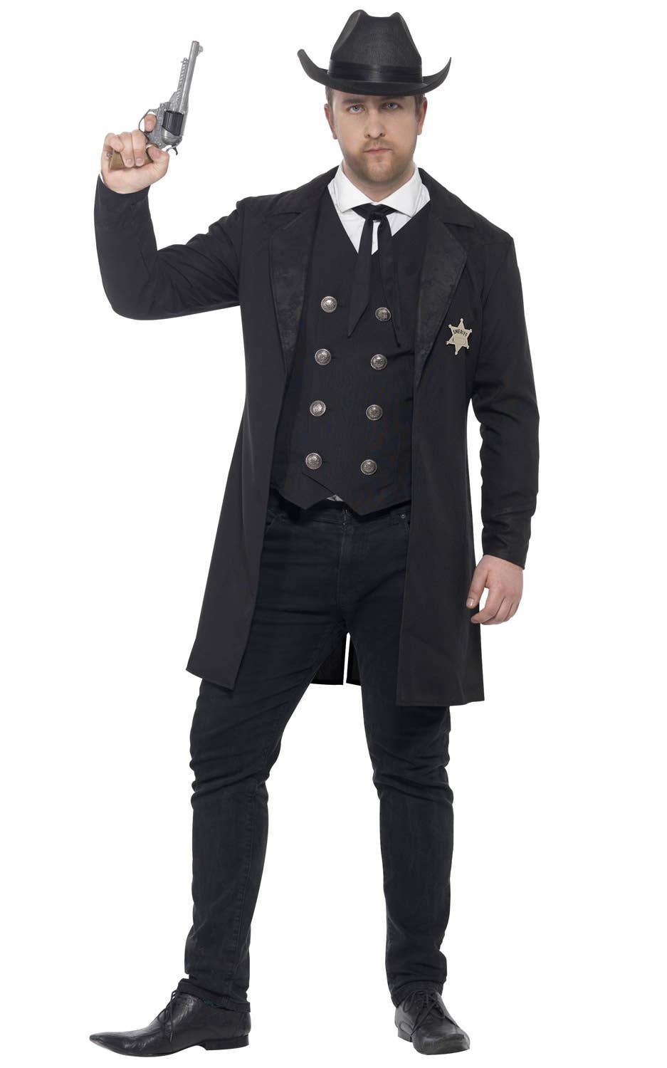 Plus Size Men's Western Sheriff Costume Image 1
