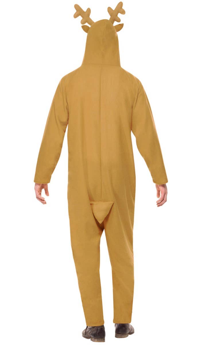 Brown Rudolph the Reindeer Onesie Mens Christmas Reindeer Jumpsuit
