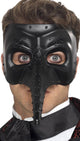 Black Men's Beaked Plague Doctor Inspires Masquerade Mask Main Image