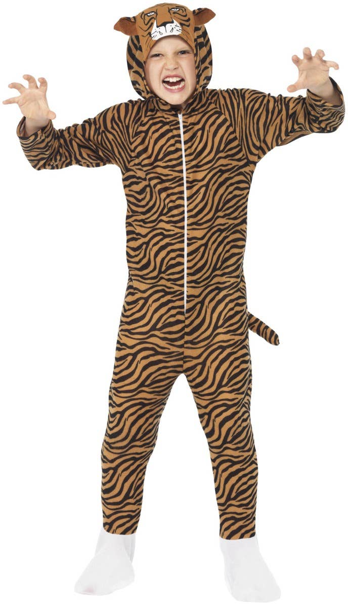 Tiger Kids Onesie Jumpsuit Costume Tiger Animal Onesie Costume