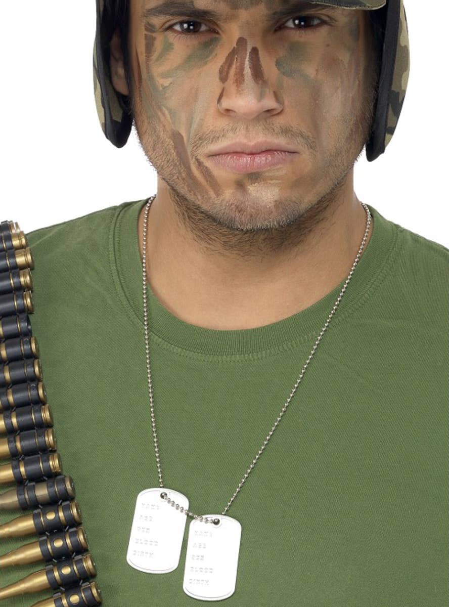 Army Dog Tags Military Uniform Costume Accessory - Main Image