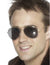 Gold Framed Aviator Costume Sunglasses 