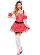 Women's Minnie Mouse Red and White Polka Dot Costume - Main Image