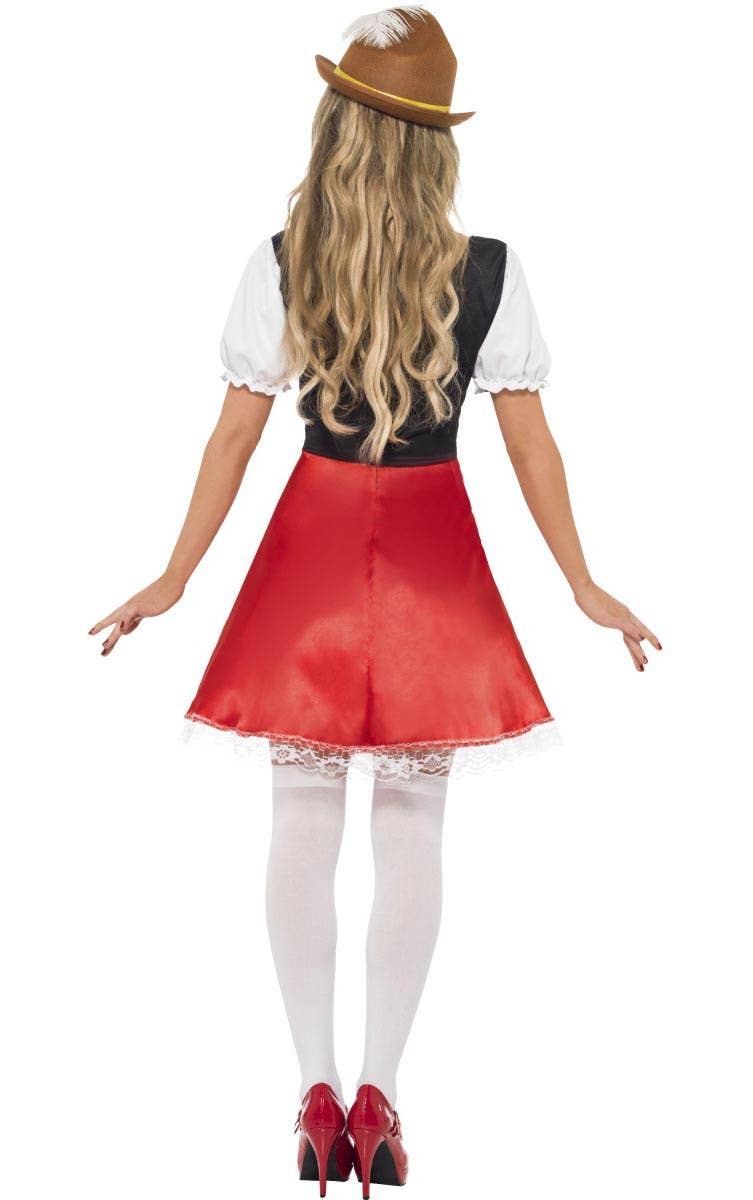 Womens Beer Wench German Oktoberfest Costume - Back Image