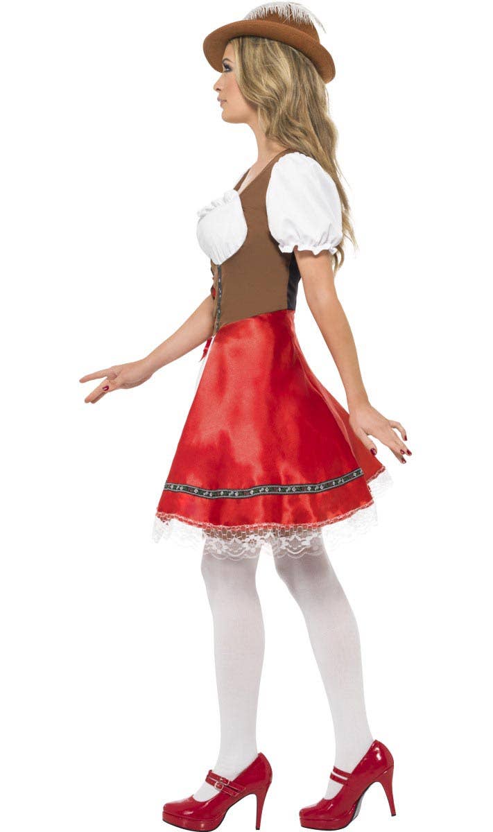 Womens Beer Wench German Oktoberfest Costume - Side Image