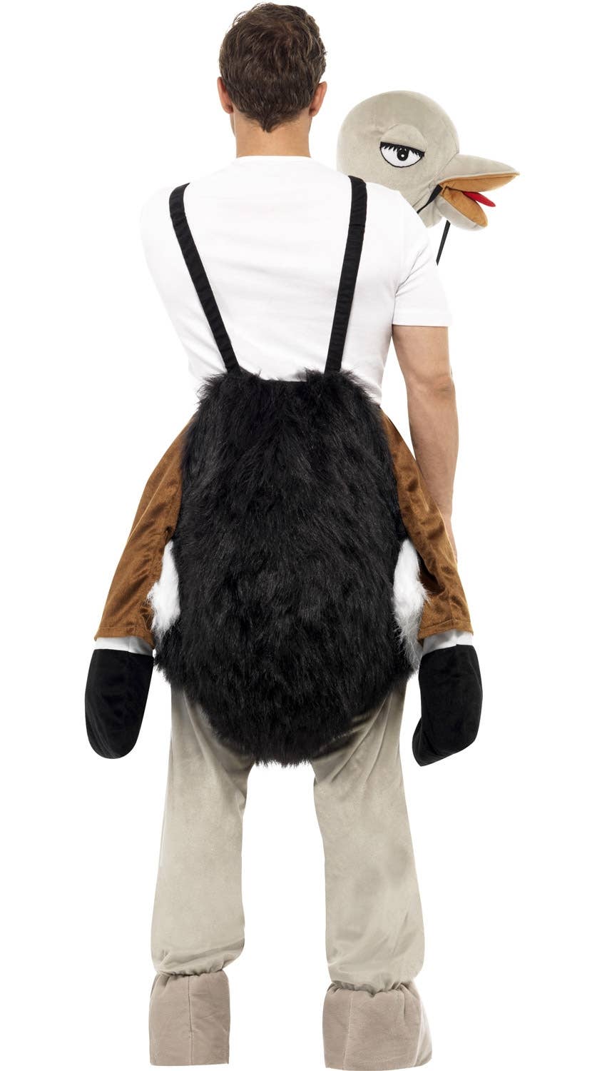 Ride On Ostrich Funny Adult's Dress Up Costume Back