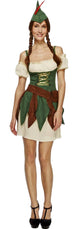 Robin Hood Outlaw Sexy Women's Fancy Dress Costume Front Image