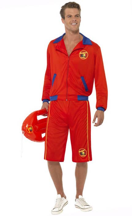 Men's Licensed Baywatch Lifeguard Costume - Front Image