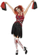 Horror High School Women's Zombie Cheerleader Halloween Costume Front View