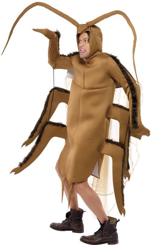 Men's Novelty Cockroach Bug Costume Side View