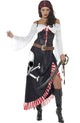 Sexy Women's Swashbuckling Pirate Costume - Front Image