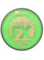 Lime Green Cake Makeup Water Based Special Effects Compact Face Paint - Main Image