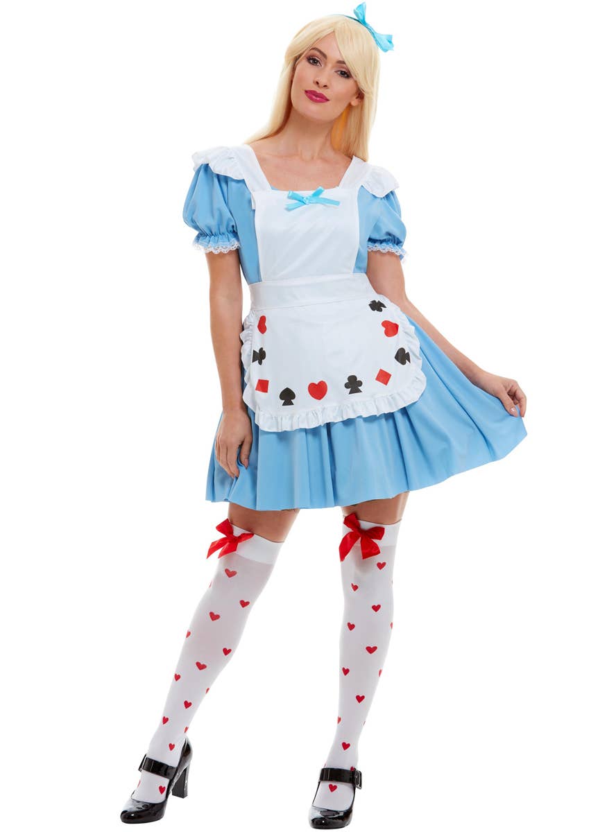 Womens Deck of Cards Alice in Wonderland Costume - Main Image