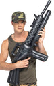 Novelty Inflatable Black Machine Gun Costume Weapon