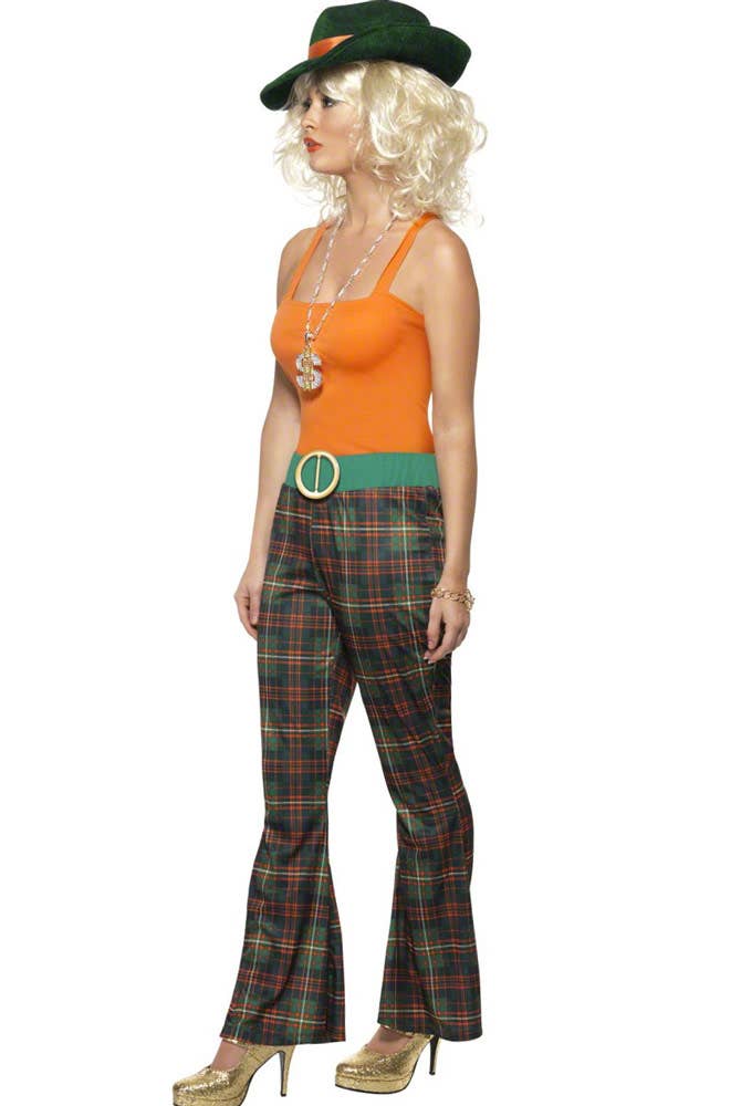 Womens Pimpette Hangster Fancy Dress Costume - Side Image