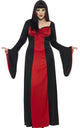 Women's Plus Size Long Dark Temptress Halloween Robe Costume Front Image