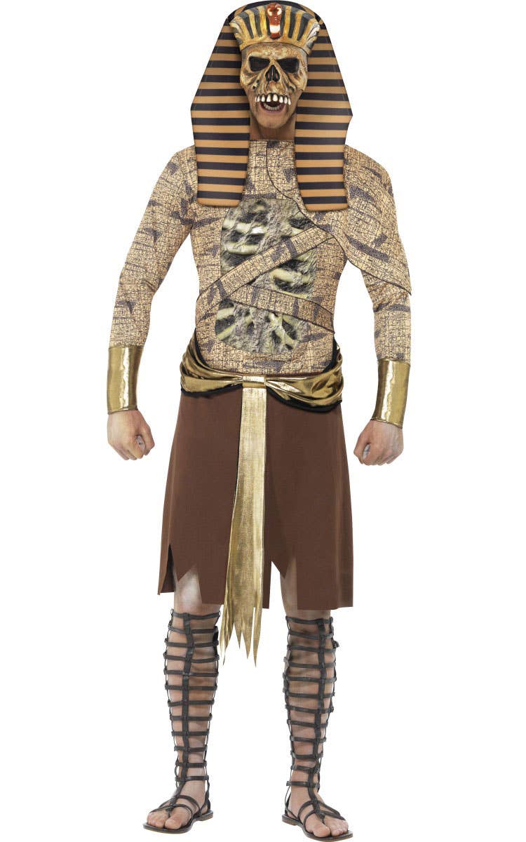Men's Zombie Egyptian Pharaoh Halloween Costume Front