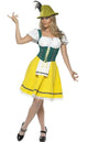 Womens Green and Gold Oktoberfest Costume - Main Image