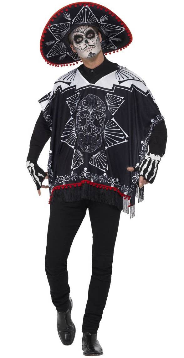 Adult's Day of the Dead Bandit Mexican Halloween Costume Front Image