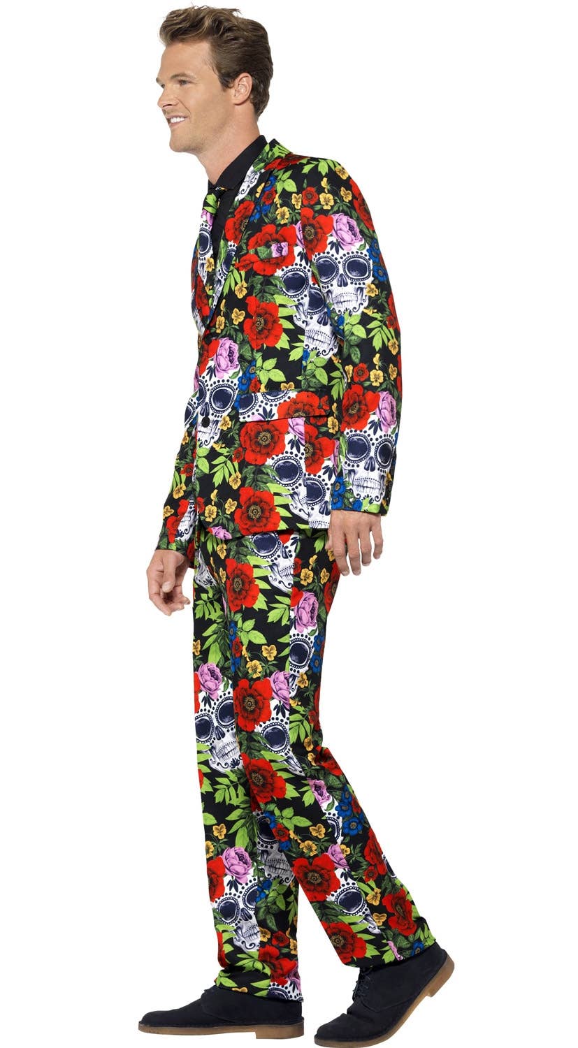 Day of the Dead Men's Stand Out Dress Suit Side