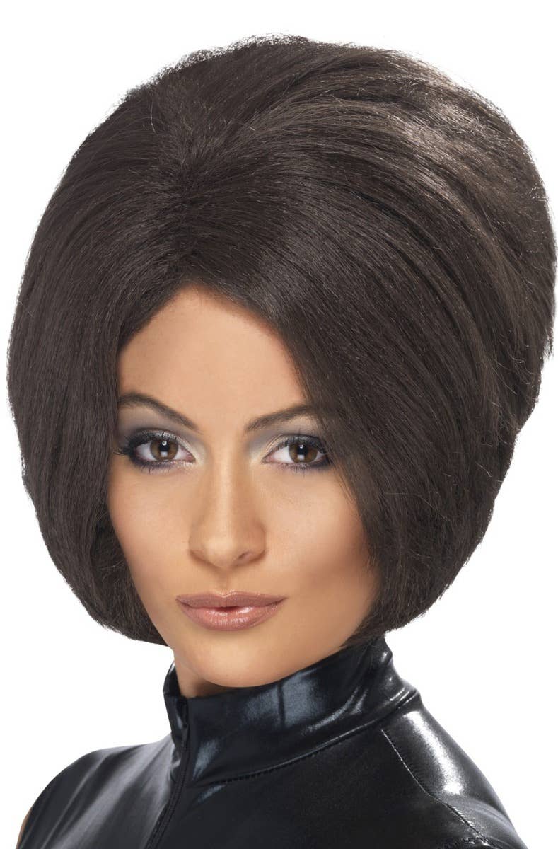 Women's Dark Brown Beehive Posh Spice from Spice Girls Wig