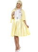Women's Yellow Good Sandy Costume from Grease Front View