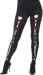 Image of Day of the Dead Halloween Women's Skeleton Stockings