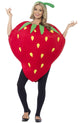 Adult's Novelty Strawberry Fruit Fancy Dress Costume Main Image