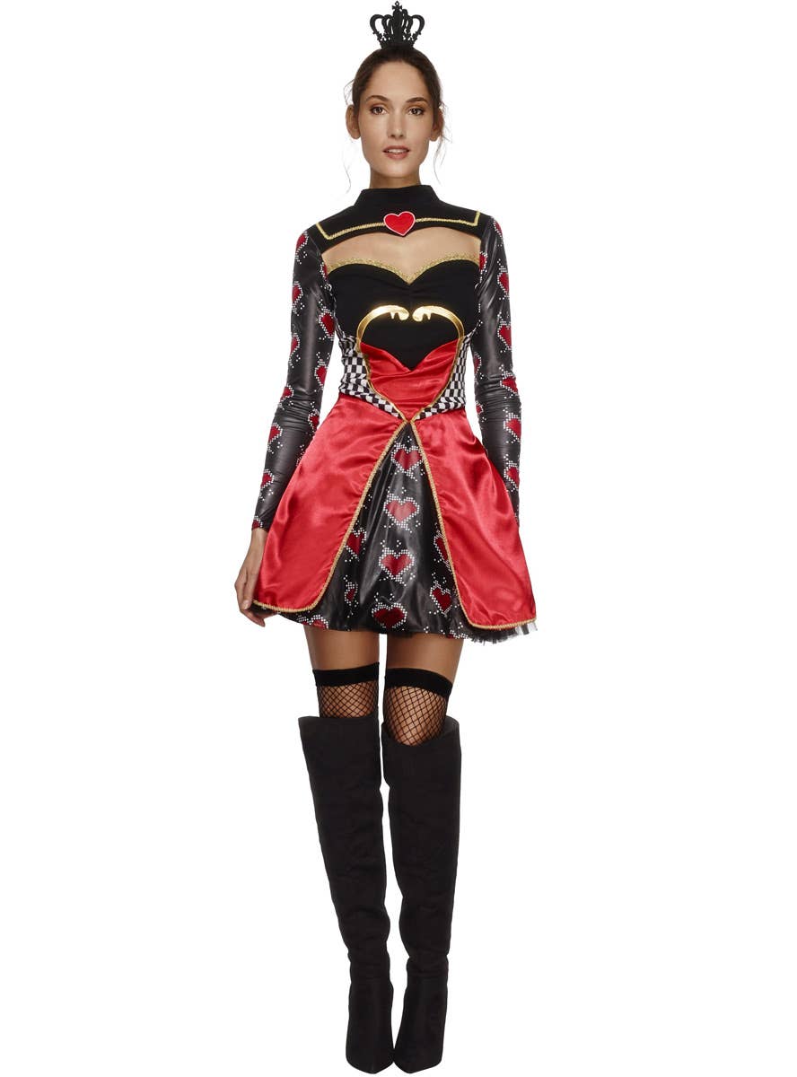 Women's Sexy Queen of Hearts Costume Front Image