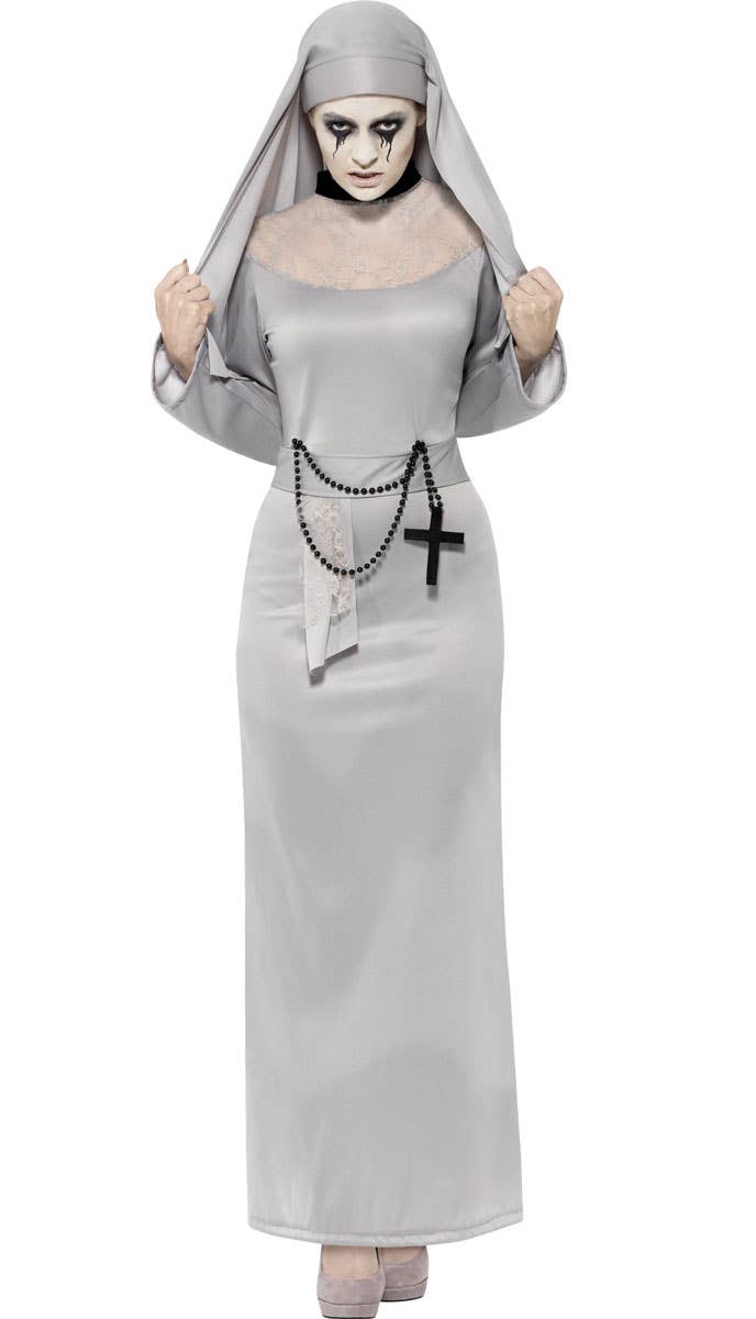 Haunted Gothic Nun Women's Halloween Costume Main Image