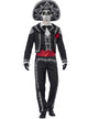 Men's Mexican Day of the Dead Skeleton Costume Front Image
