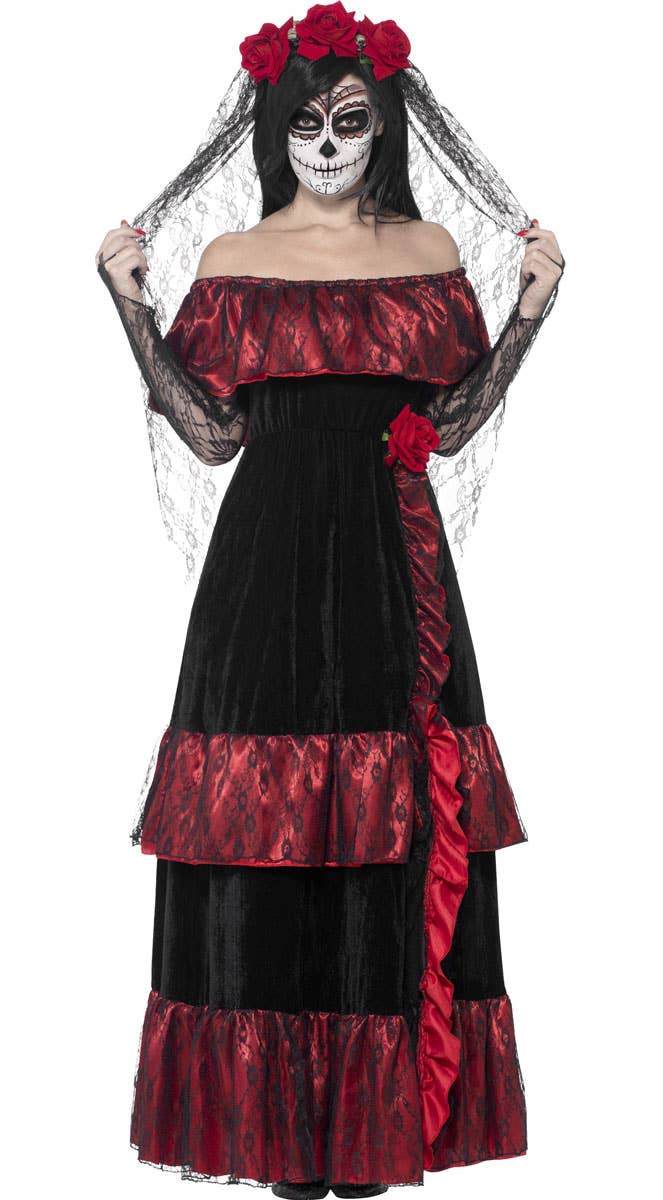 Day Of The Dead Bride Women's Sugar Skull Costume Main Image