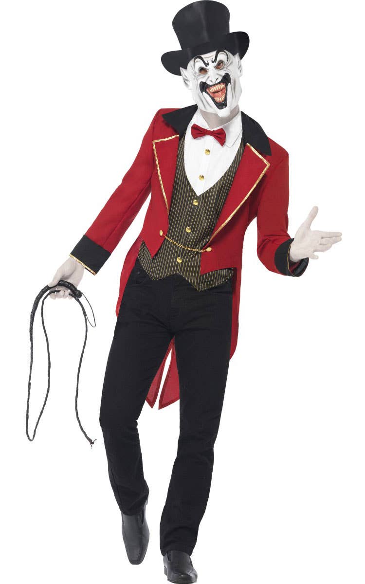 Men's Evil Ringmaster Halloween Fancy Dress Costume Front